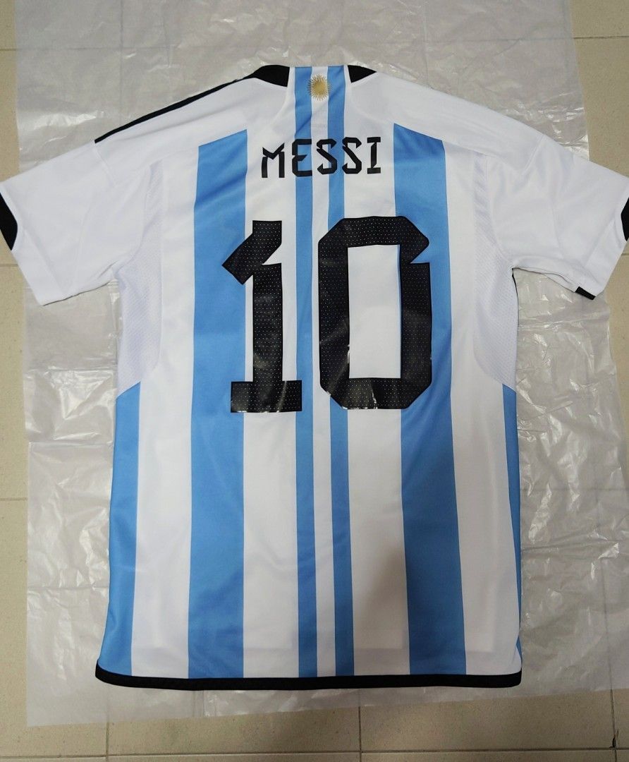 Adidas Argentina 2022-2023 3-Star Lionel Messi #10 Home