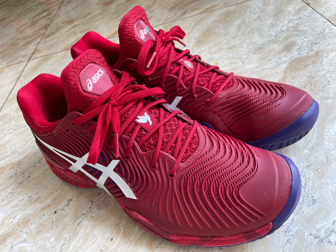 ASICS Court FF2 Novak Tennis shoes (US9.5 used), Sports Equipment