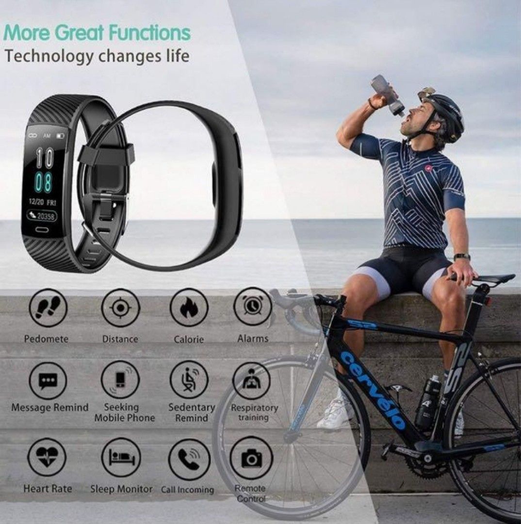Sale Asmoda Fitness Tracker Activity Tracker Watch with Heart