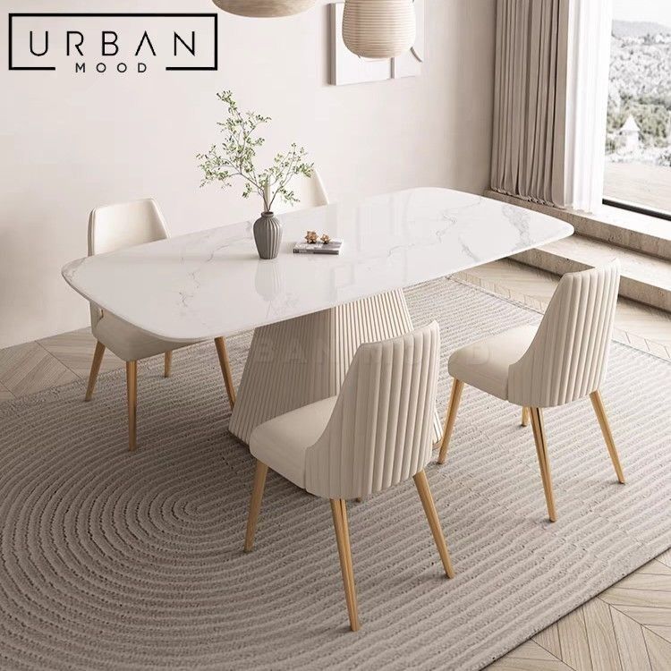 ASTRAL Modern Sintered Stone Dining Table, Furniture & Home Living ...