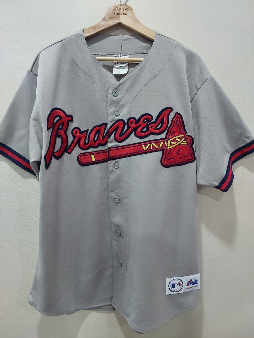 Vintage Atlanta Braves Majestic Cooperstown Collection Jersey