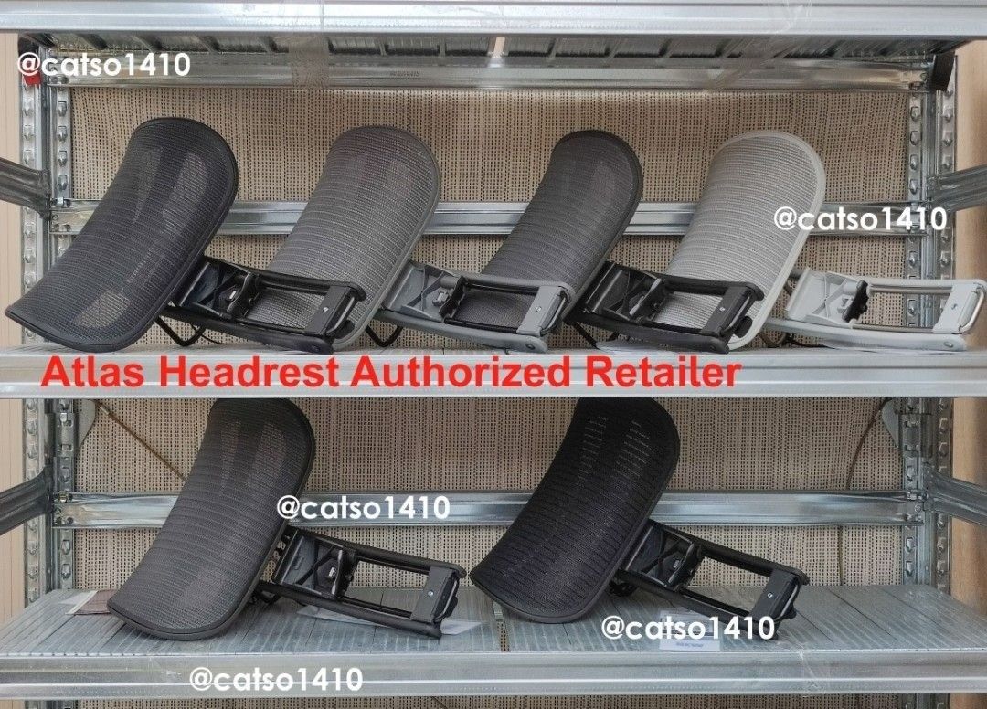 Atlas headrests for Herman Miller Classic Aeron, 傢俬＆家居, 傢俬, 椅子 Carousell