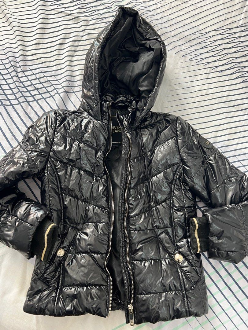 River island shiny puffer jacket hotsell