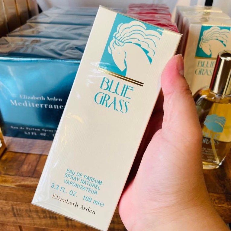Authentic Elizabeth Arden Blue Grass (Category: Fragrance & Deodorants) located in Naga. Submitted by TcAnne (Listing ID 1247367389, Image 1). Description: 100% Authentic Elizabeth Arden Blue Grass 100ml Moneyback if proven fake.