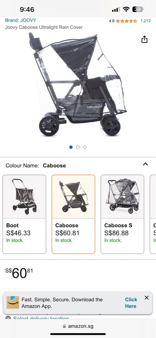 Joovy clearance rain cover