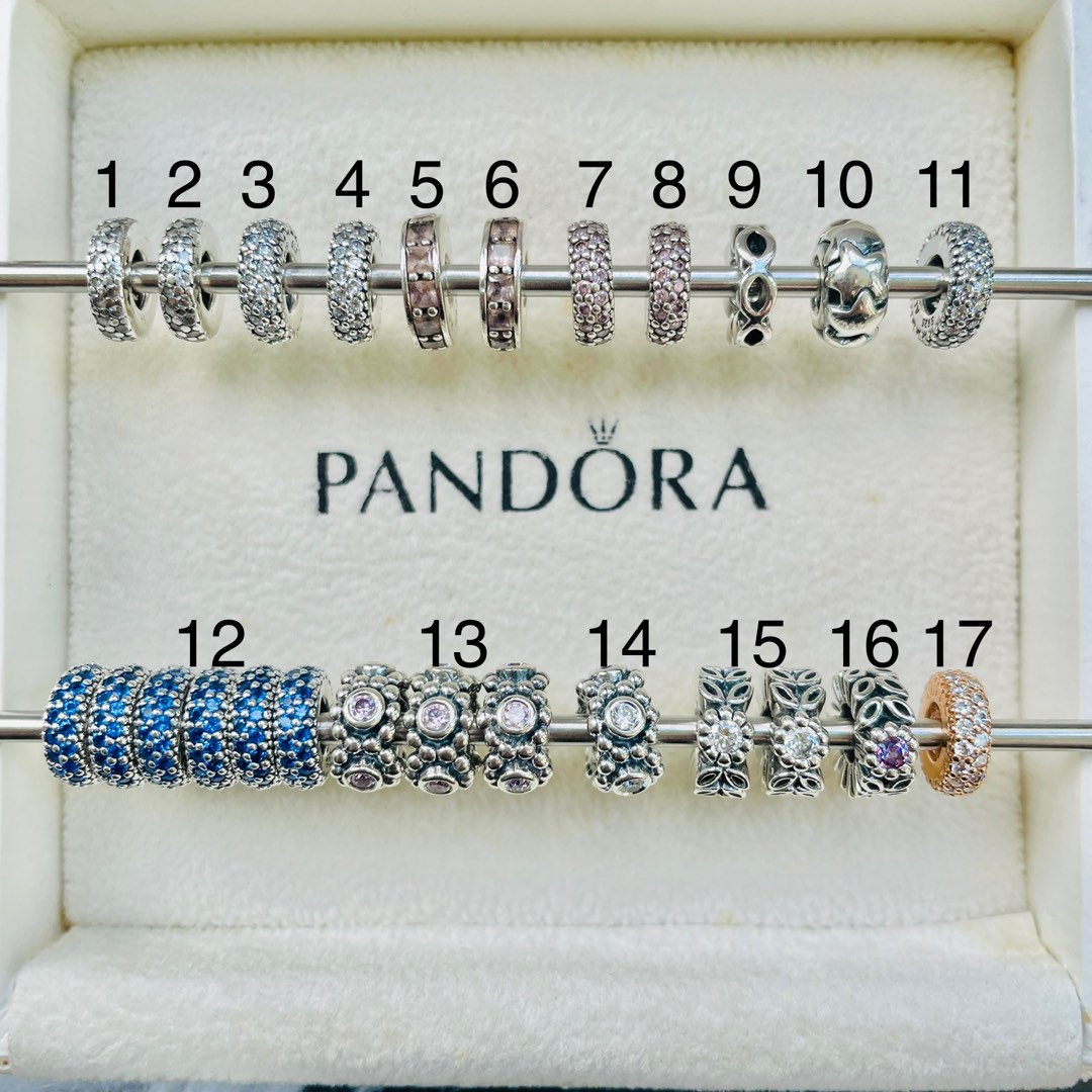 Authentic Pandora Spacers, Women's Fashion, Jewelry & Organisers