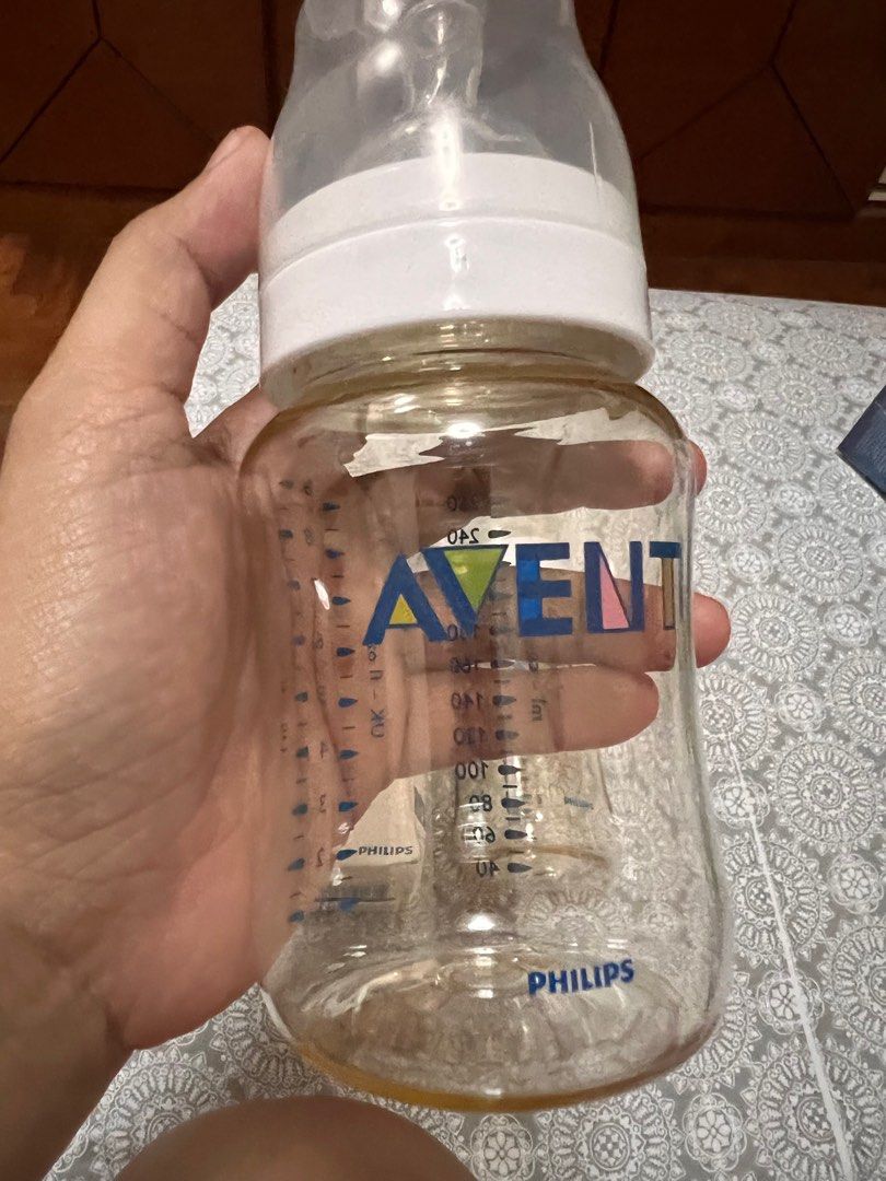 Avent 260ml PES Honey Tint Babies Kids Nursing Feeding