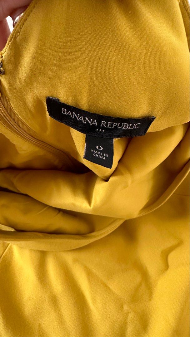 Banana republic mustard sale dress