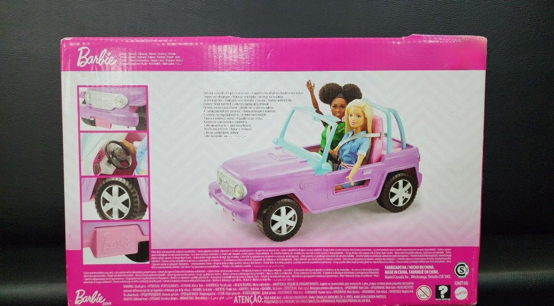 Barbie Purple Jeep Vehicle Hobbies Toys Toys Games on Carousell