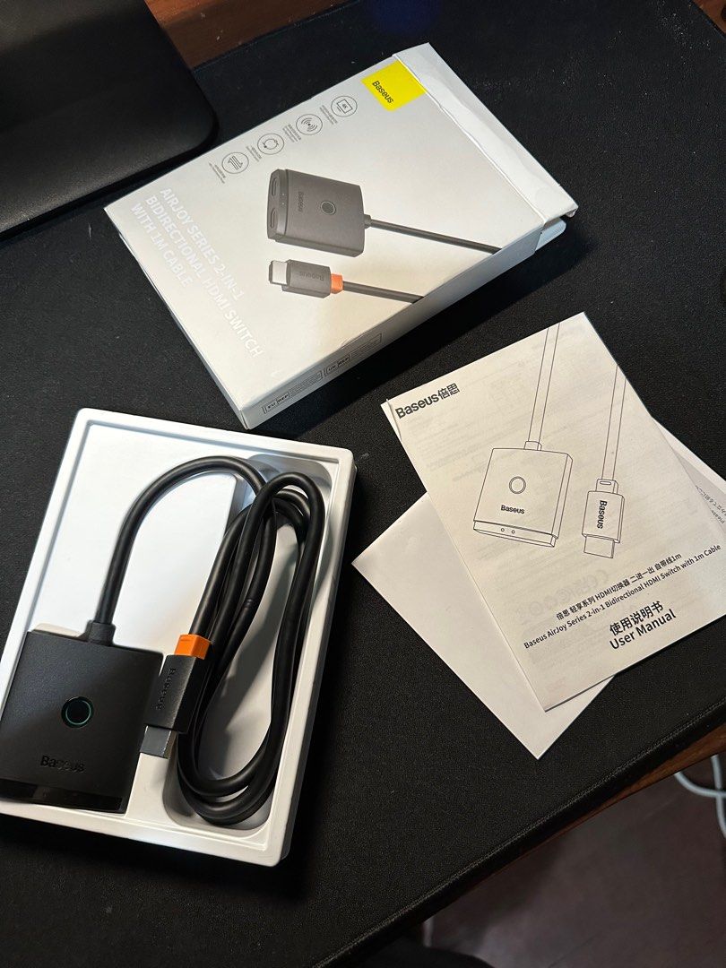 Baseus HDMI Switch Bi-Direction 4K 60Hz HDMI Switcher (Category: Other Gadgets) located in San Juan City. Submitted by nicaceli (Listing ID 1247479163, Image 1). Description: RFS: bought the wrong item.