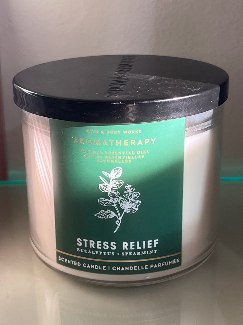 Bath & Body Works Stress Relief Candle, Furniture & Home Living, Home