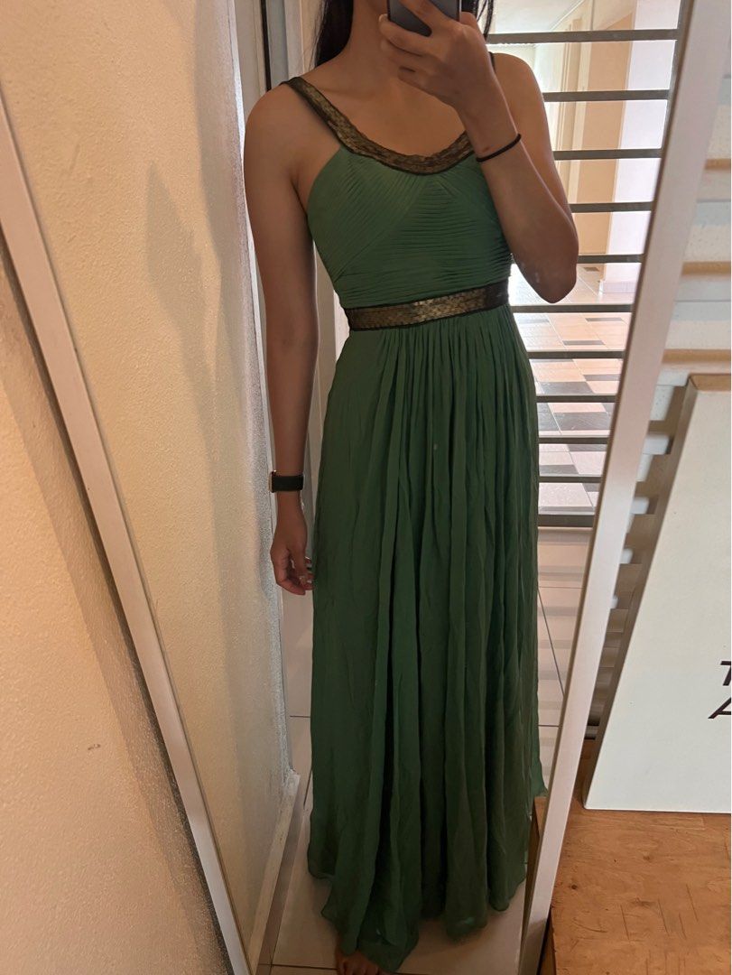 Bcbg olive hotsell green dress