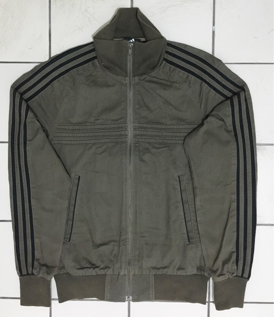 Big Logo Adidas Cotton Tracktop Jacket EQT Equipment Track Top