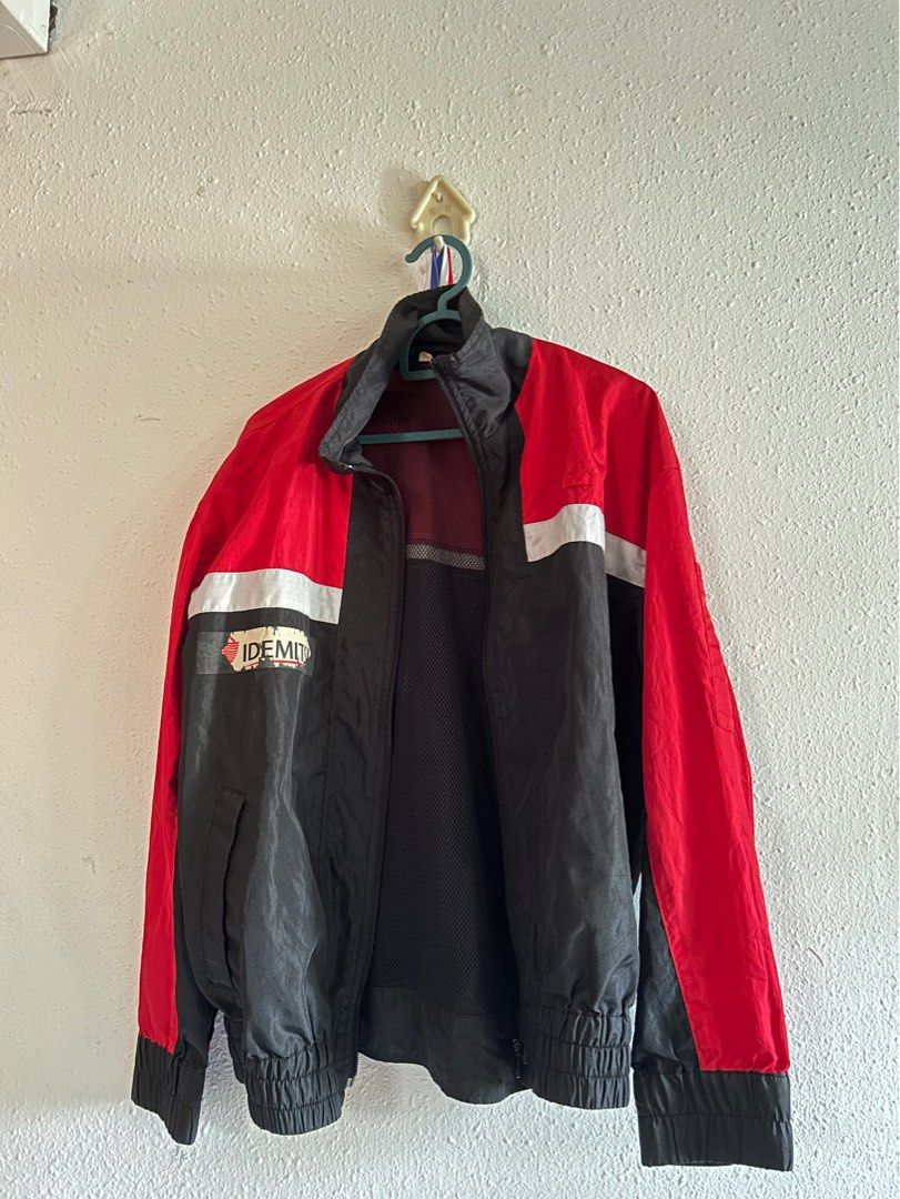 Black and Red Windbreaker Men s Fashion Coats Jackets and