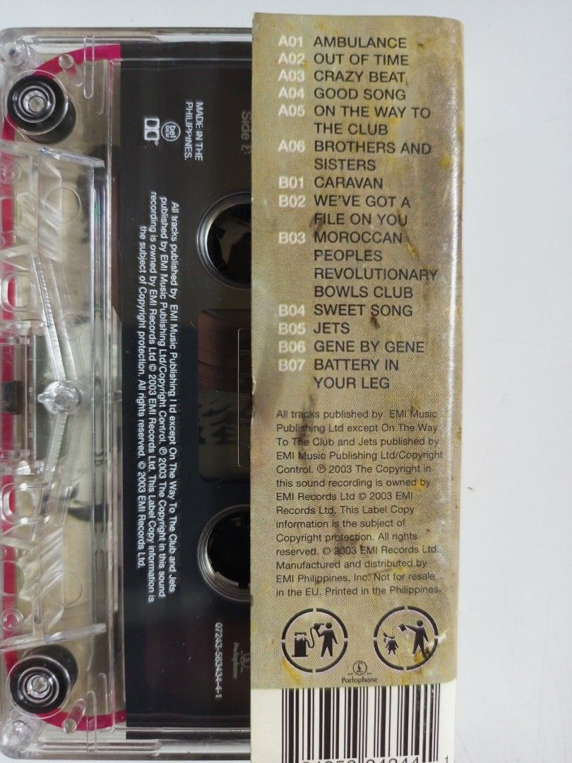 BLUR - THINK TANK ( CASSETTE ) (Category: CDs & DVDs) located in Valenzuela. Submitted by KAMUSIKATAYO (Listing ID 1247398092, Image 3). Description: PRE OWNED STILL CRISPY MADE IN PHILIPPINES.