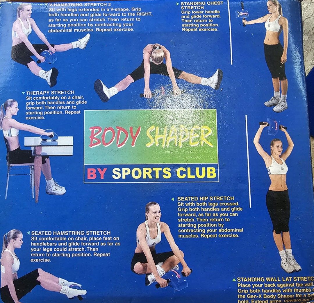 Body Shaper Exercise Roller Wheel by Sports Club Over 18 different exercises,  tones and firms upper