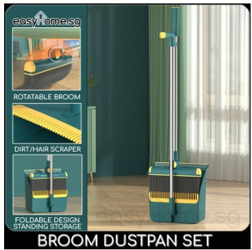 Broom Hair Removal Comb, Broom Cleaning Tool With Handle And Hanging Hole Blue For Broom Bristles And Bedroom And Bathroom Drains - View #3