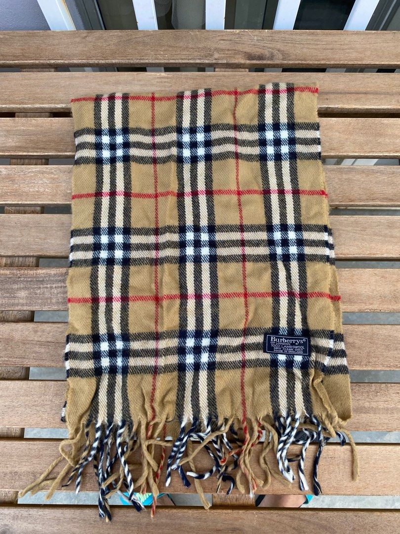 Burberry 100 cashmere scarf vintage clearance