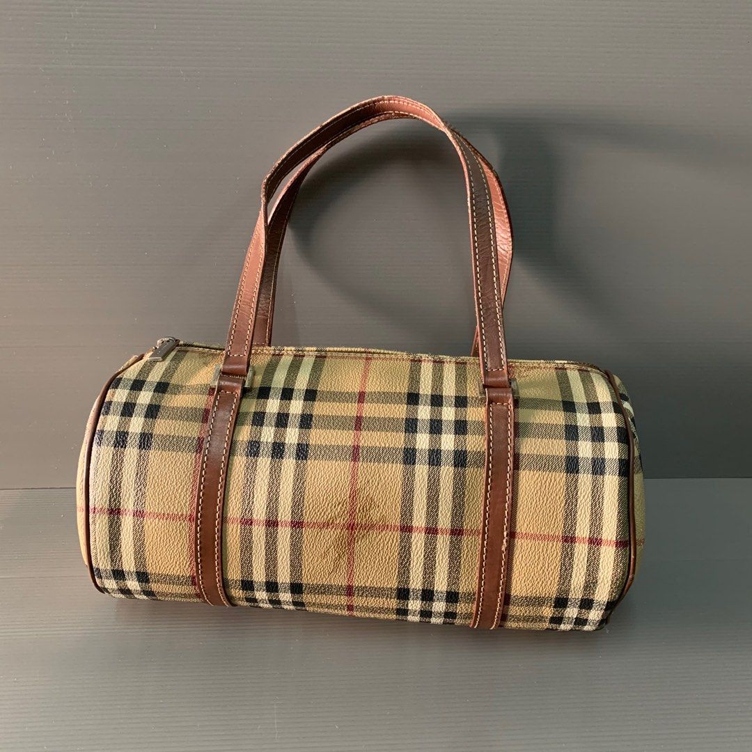 100% authentic Burberry Haymarket Papillon handbag