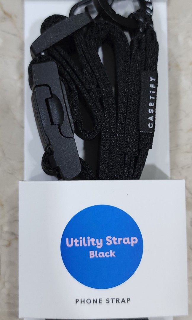Casetify Mobile Phone Utility Strap Black, Mobile Phones & Gadgets