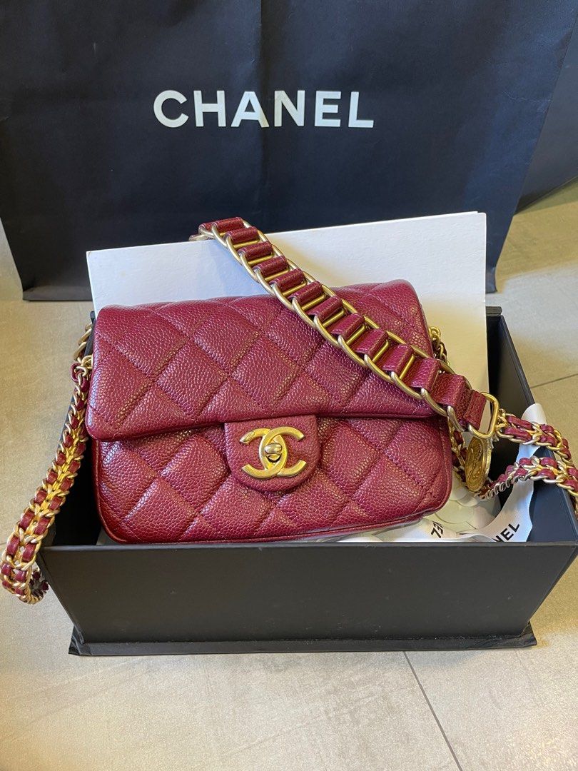 Túi xách Chanel C19 Wallet On Chain Lambskin  Unused  Fullbox  Én shop  hàng hiệu