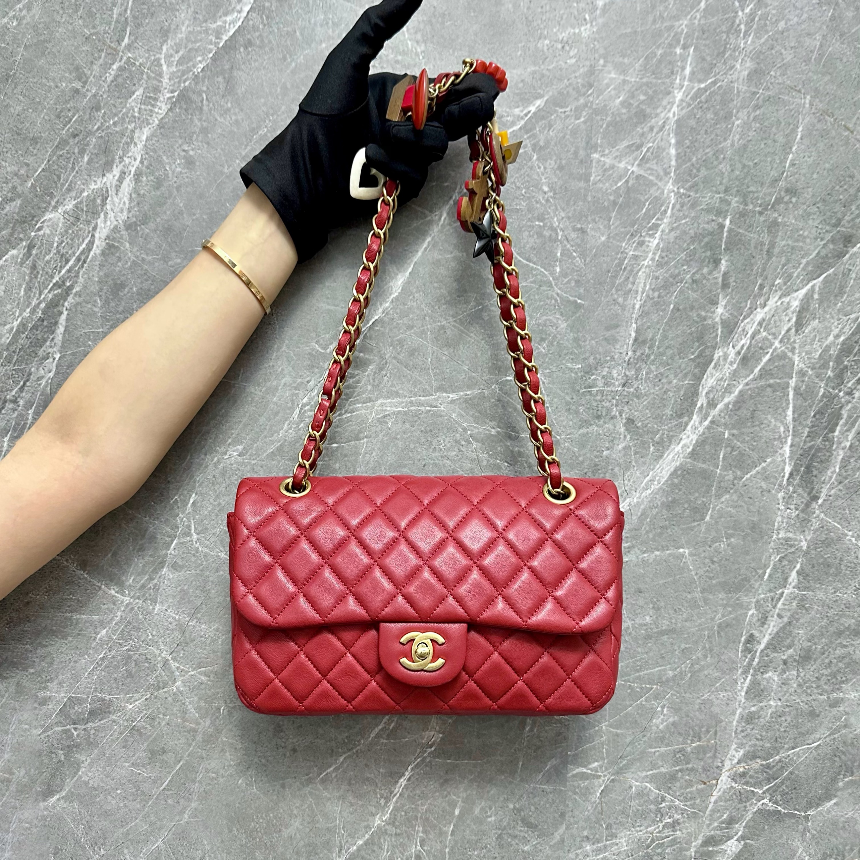Chanel Medium Timeless Classic Flap Valentine Limited Edition No 14, Luxury,  Bags & Wallets on Carousell