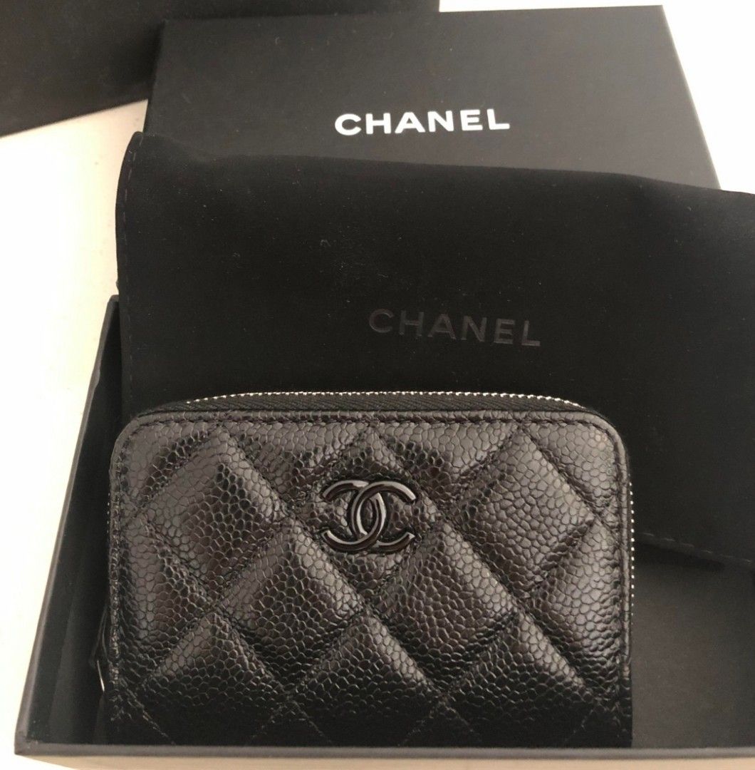 Brand New Chanel Zipped Coin Purse in GHW, Luxury, Bags & Wallets on  Carousell