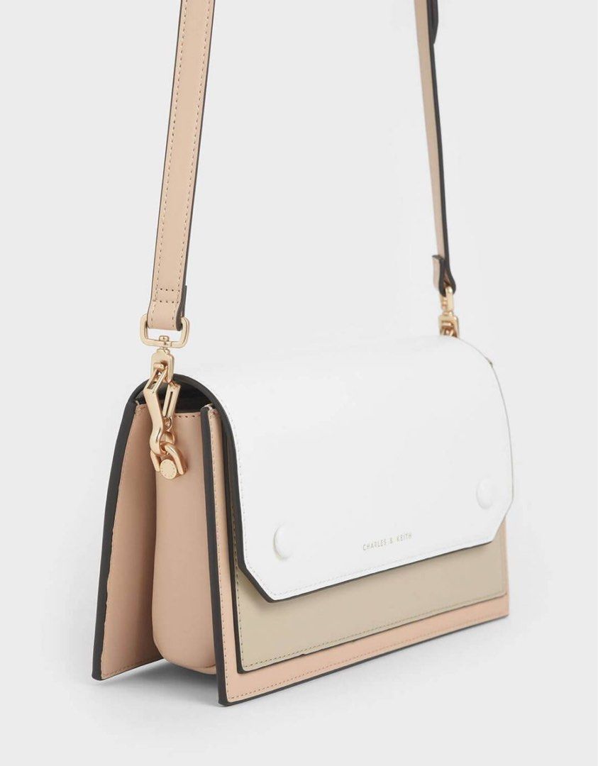 Charles and keith two outlet tone mini clutch bag