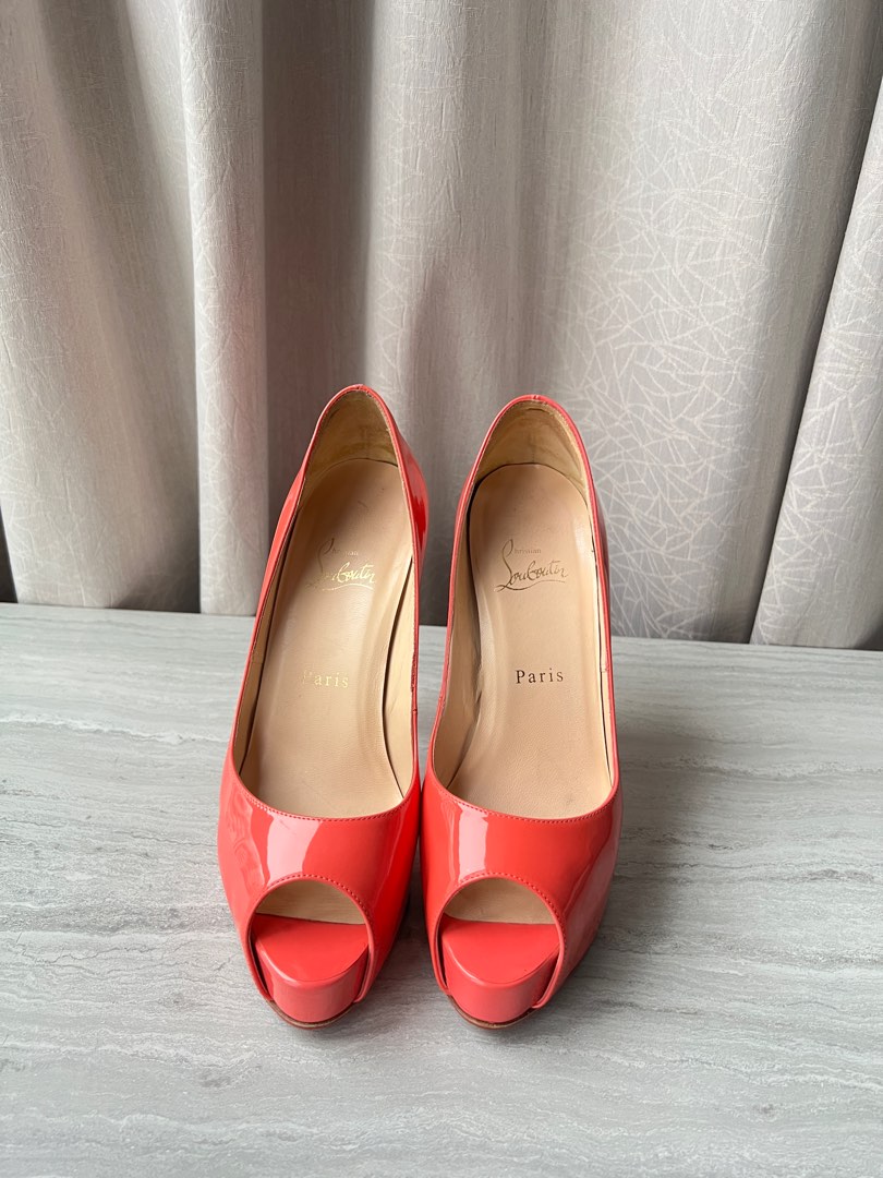 Red bottoms clearance open toe