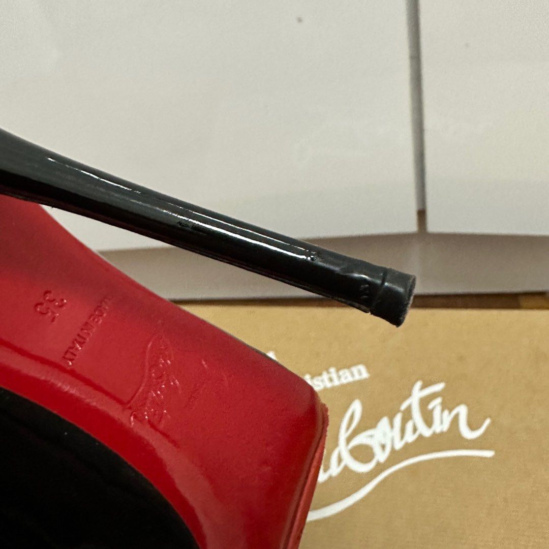 So kate patent leather heels Christian Louboutin Black size 37 EU in Patent  leather - 18740493