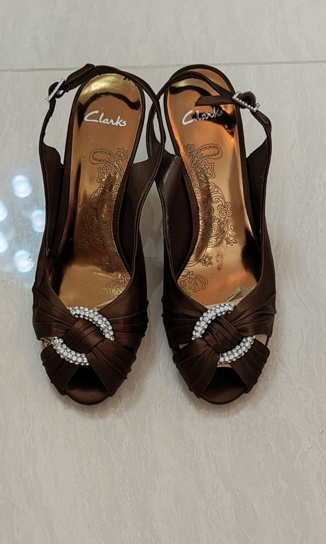Clarks satin sales