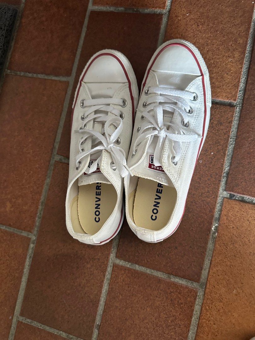 White converse top thin sole