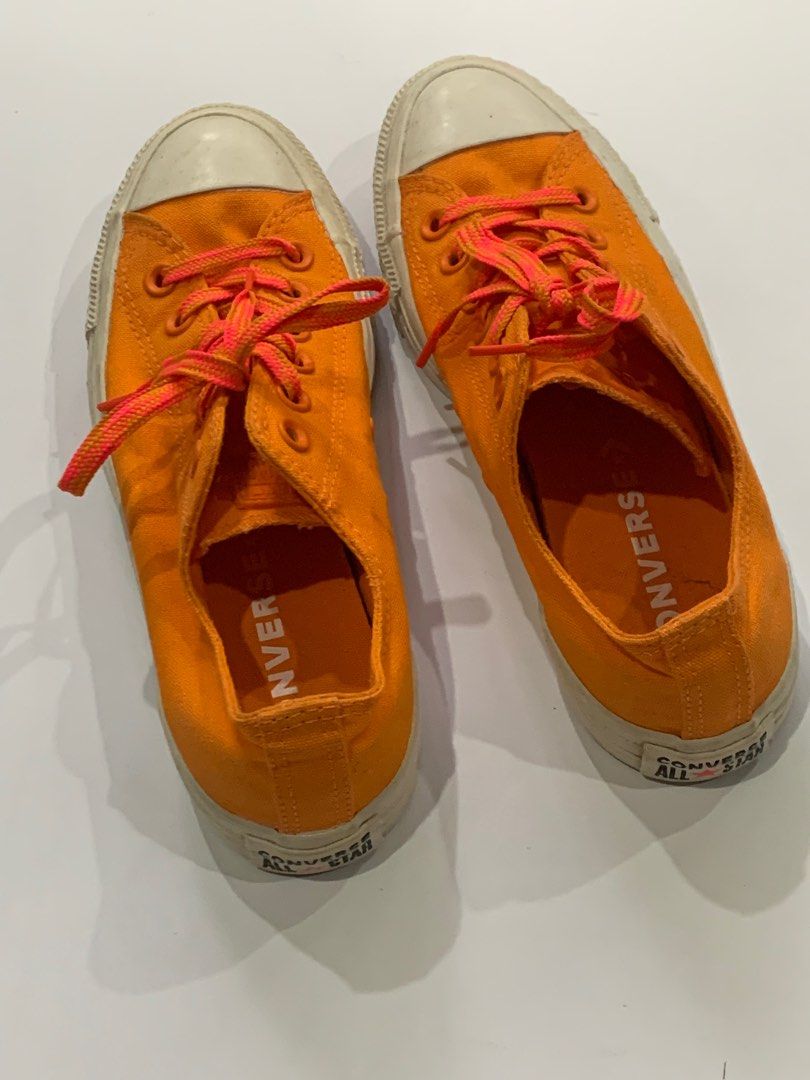 CONVERSE CHUCK TAYLOR ALL STAR GLOW UP LOW TOP WOMENS 564115C ORANGE RIND RACER PINK WHITE SHOES Women s Fashion Footwear Sneakers on Carousell