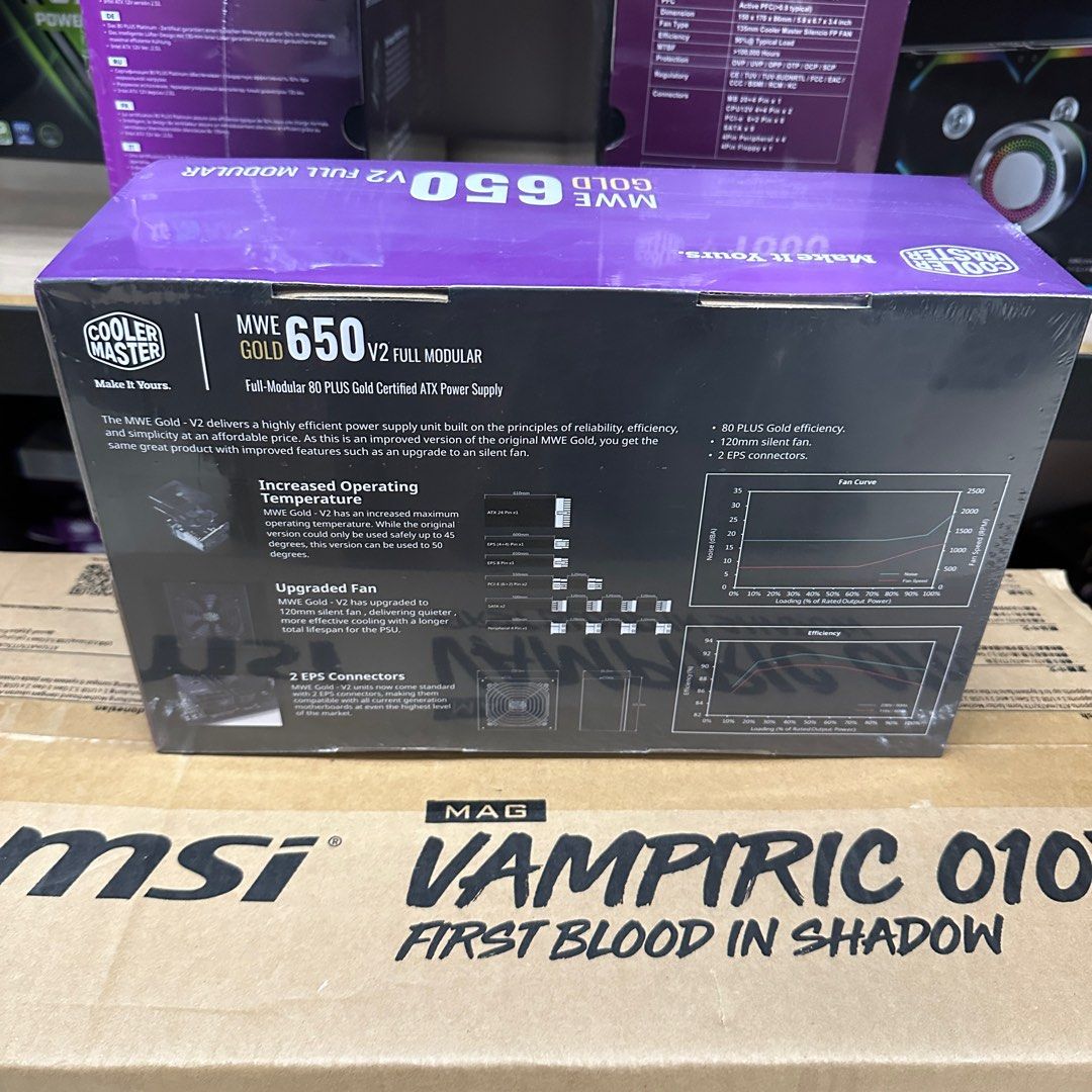 Coolermaster MWE 650 V2 Gold Full Modular Power Supply, Computers ...