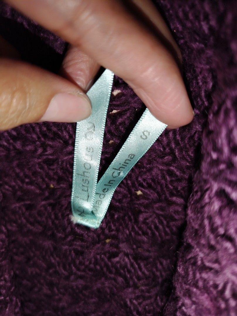 Crochet shawl jacket cover up (purple, small) (Category: Coats, Jackets and Outerwear) located in Quezon City. Submitted by SanchoSol (Listing ID 1247397715, Image 2). Description: • Pre loved Crochet shawl jacket cover up (purple, small) • Color: purple • RFS: Decluttering • See PICTURES for exact measurement/ description. •Size: small • STRICTLY NO CANCELLATION OF ORDERS. • Product cannot be returned/refunded unless a wrong item was delivered. 