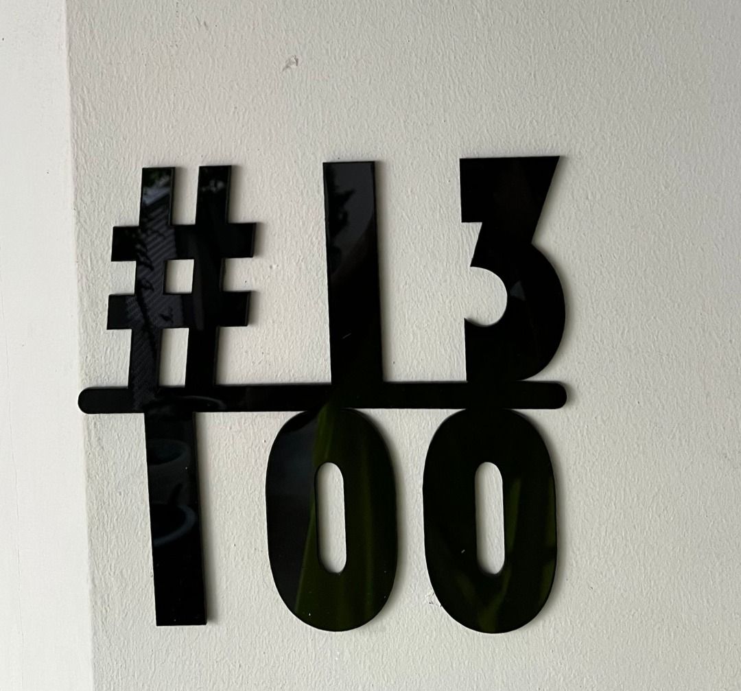 Customised Acrylic Door Unit Sign for HDB BTO CONDO EC LANDED HOUSE ...