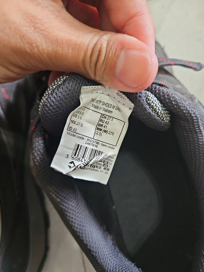 Decathlon Quechua Men waterproof mountain hiking shoes MH100 Grey, Men