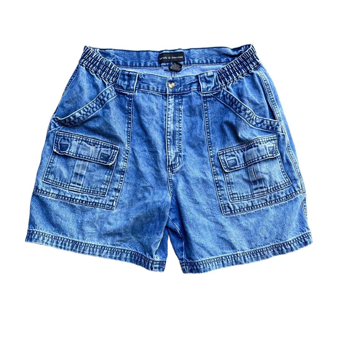 DENIM CARGO SHORTS on Carousell