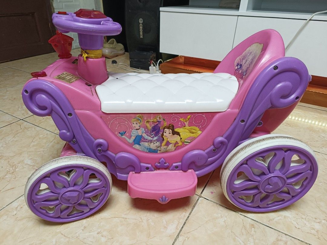 Disney Princess ride on car carriage 6v by Huffy preloved on Carousell