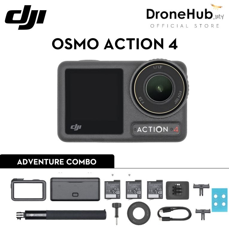 DJI OSMO ACTION 4 Adventure Combo ( DJI Malaysia Warranty
