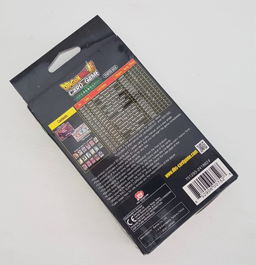 dragon ball super card game dark invasion Amazon.com: Dragon Ball Z Super The Dark Invasion Starter Deck Series 3  Cross Worlds : Toys & Games main image 1
