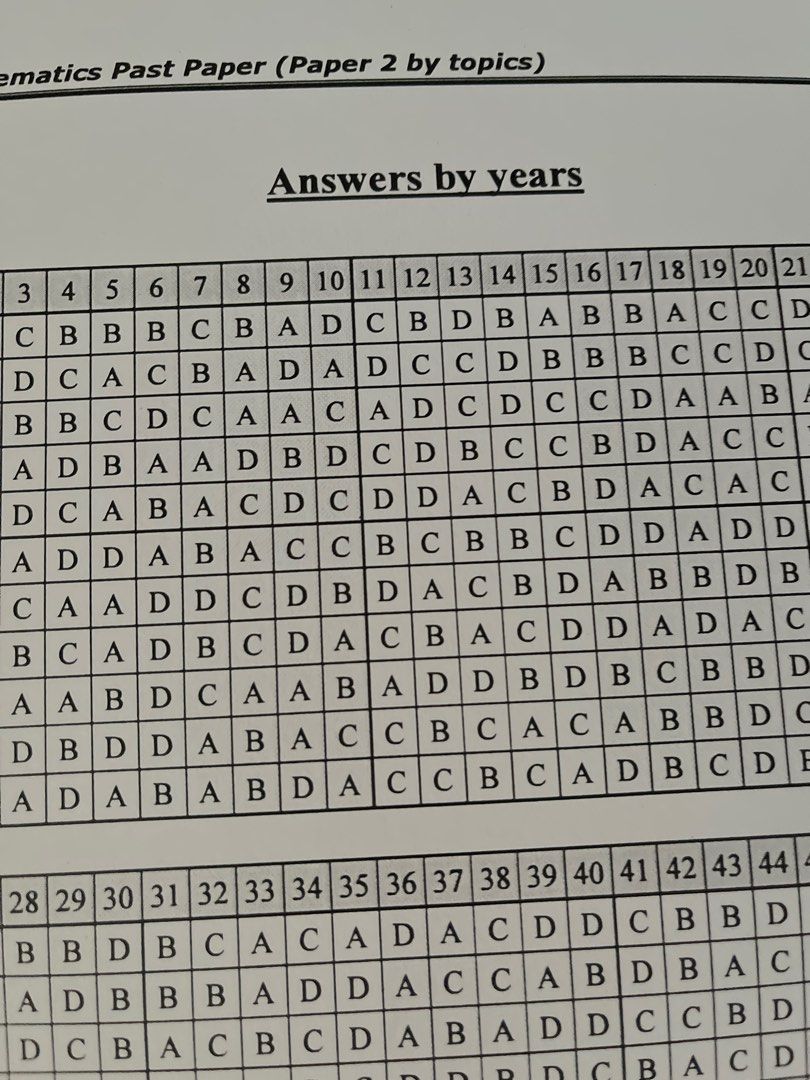 Dse maths paper 2 carousell
