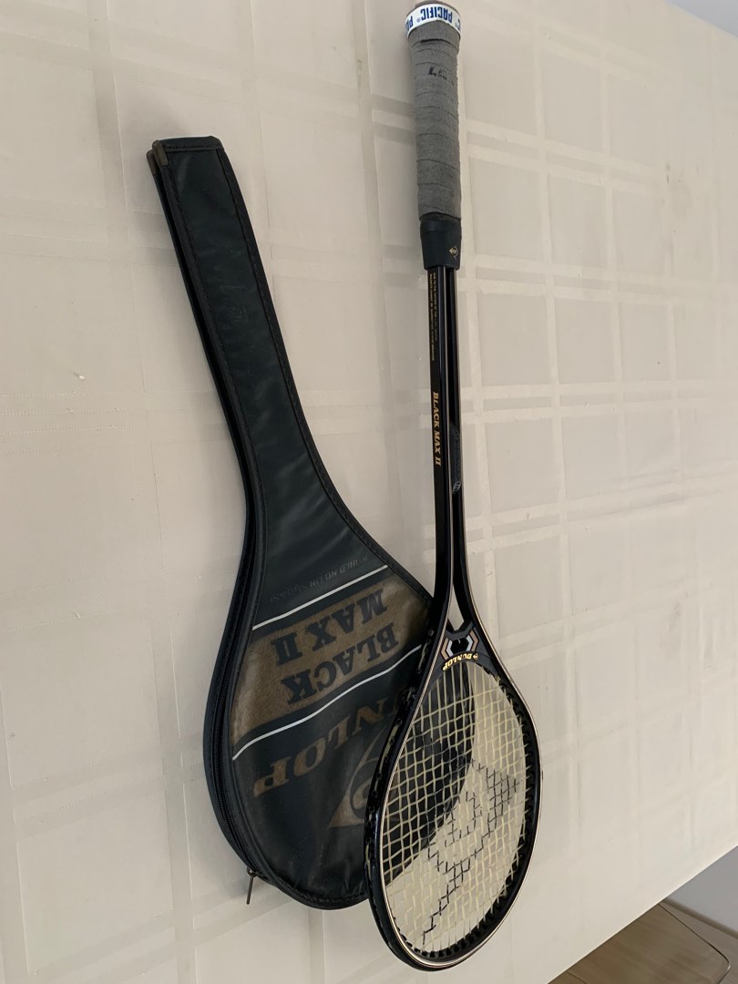 Dunlop Squash Racket Black Max II, 運動產品, 運動與體育, 運動與體育 球拍和球類運動 Carousell