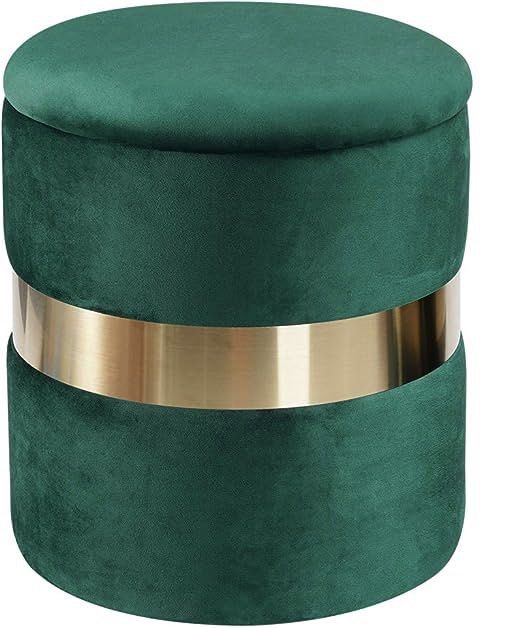 Emerald Green Velvet Dressing Table Chair / Stool, Furniture & Home Living, Furniture, Chairs on
