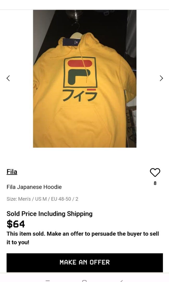 Fila japanese hoodie new arrivals