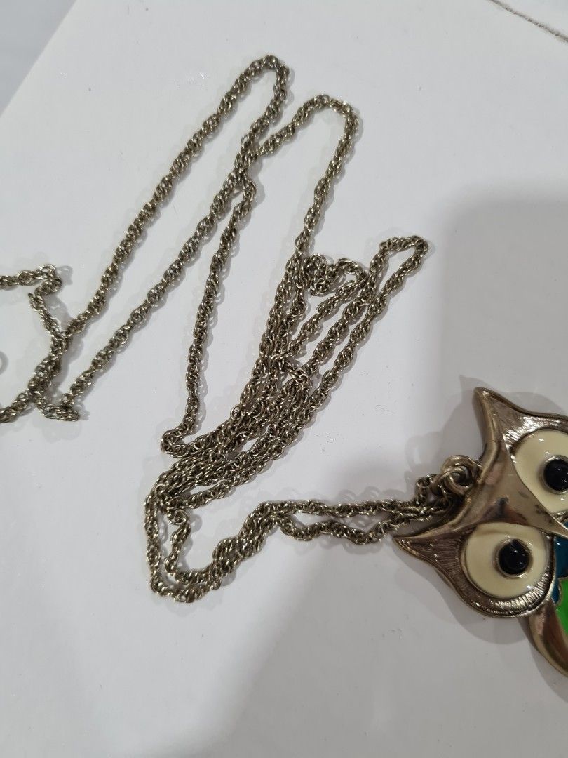 Forever 21 Neon Owl Necklace