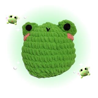 FROG AND WHALE CROCHET PLUSHIES