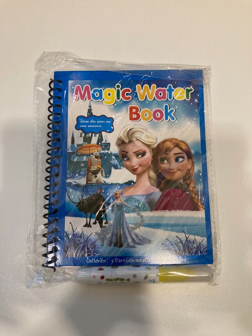 FREE Frozen Magic Water Colouring Book, Hobbies & Toys, Toys & Games on ...