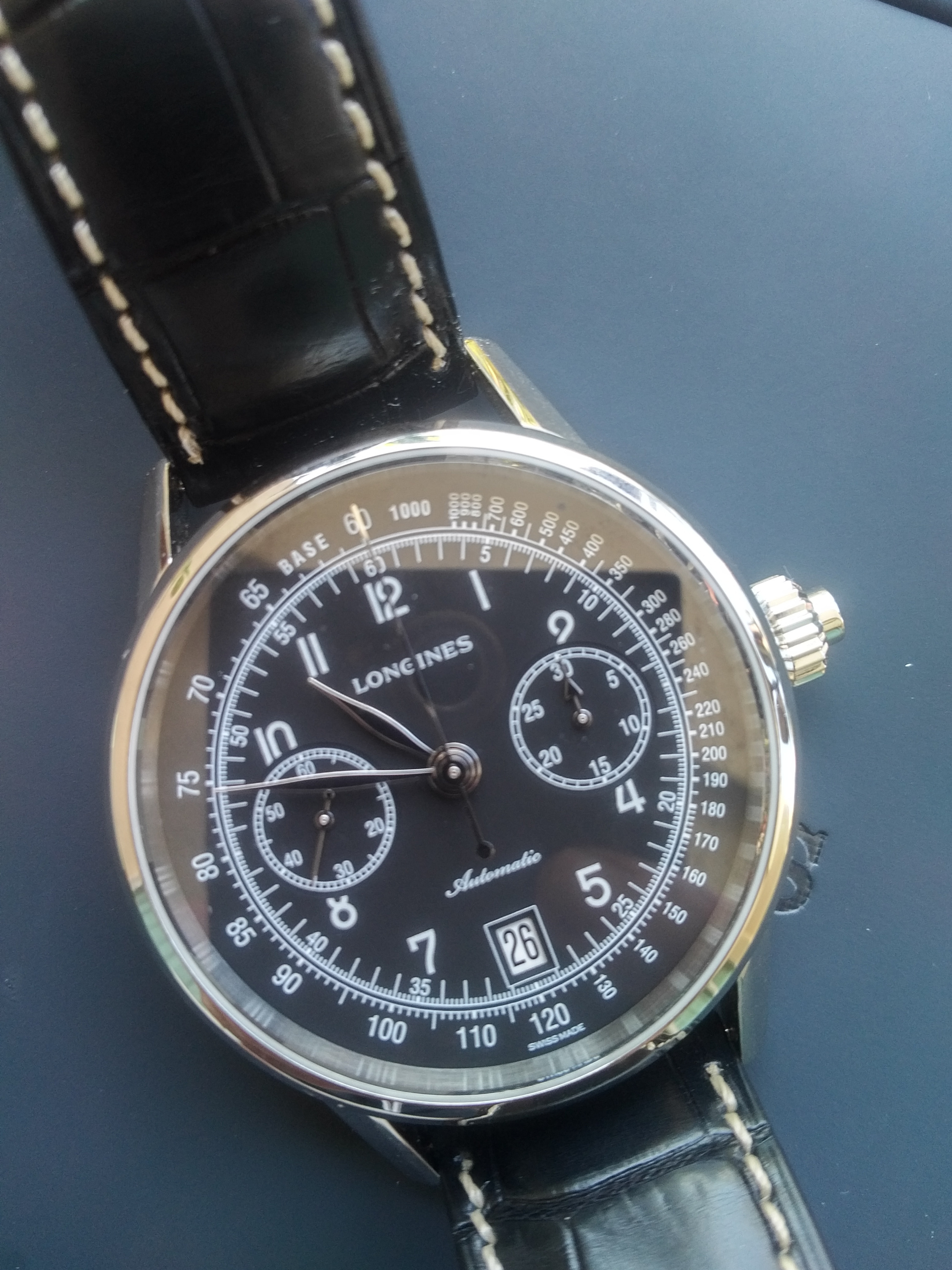 Longines single 2025 push chronograph