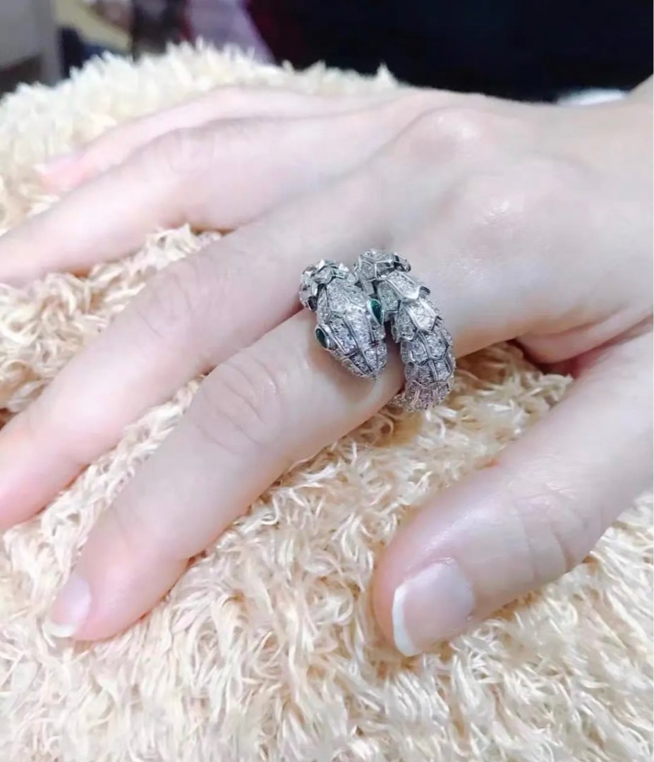 Full Pave Serpenti Snake Ring